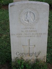 Dar Es Salaam War Cemetery - Clarke, M